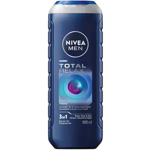 NIVEA, Gel douche, Men Total Relax Shower Gel 500ml (500 ml) pas cher