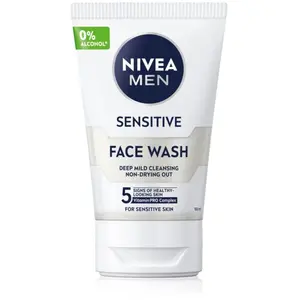 NIVEA, Nettoyant pour le visage, Reinigungsgel Men Sensitive e (Waschgel) 100 ml (Gel nettoyant, 100 ml) pas cher