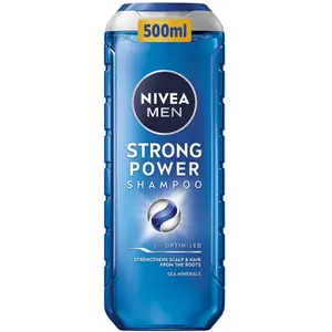 NIVEA, Shampoing, Men Strong Power Shampoo For Men 500ml (500 ml) pas cher
