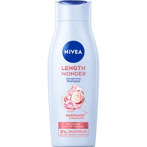 NIVEA, Shampoing, Length Wonder Kräftigendes Shampoo mit Sheabutter, Fassungsvermögen: 400 ml (400 ml, Shampoing liquide) pas cher