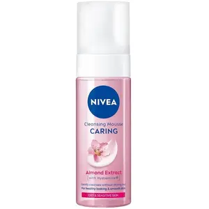Eubos, Nettoyant pour le visage, Nivea Cleansing Mousse Caring Almond Extract 150ml (Mousse nettoyante, 150 ml) pas cher