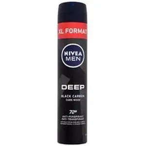 NIVEA, Déodorant, Men Deep Black Carbon 48H Antiperspirant 200ml (Roll-on) pas cher