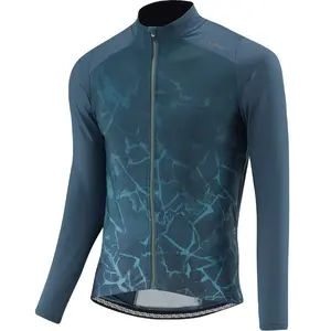 Loeffler wielrenshirt lange mouwen M Bike L/S Jersey Crush Hotbond® RF - Blauw - 52 pas cher