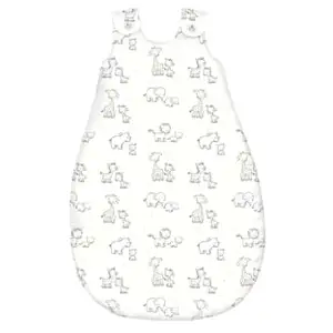 SONNE Slaapzak - Baby - newborn - kids - 90 cm - wit met dierenprint pas cher