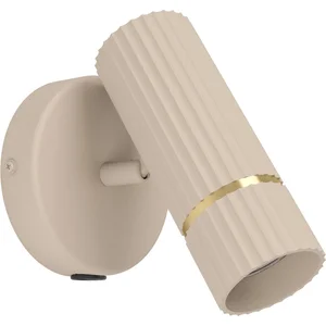EGLO Caminia Wandlamp - GU10 - 15,5 cm - Zandkleur/Beige/Goud pas cher