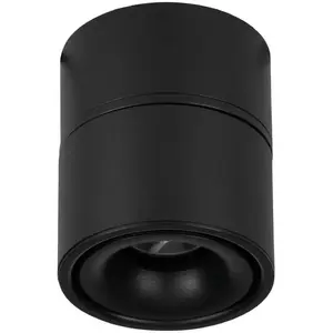 EGLO Bohoyo Opbouwspot en Inbouwspot - LED - 10 cm - Zwart pas cher