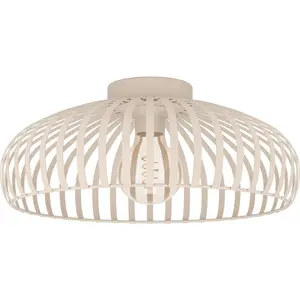 EGLO Mogano 3 Plafondlamp - E27 - Ø 43 cm - Zandkleur - Staal pas cher