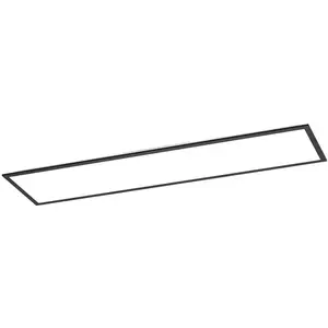 EGLO connect.z Moradillo Smart LED Paneel - 119.5 x 29.5 cm - Zwart - Instelbaar RGB & wit licht - Dimbaar - Zigbee pas cher