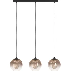 EGLO Ariscani 1 Hanglamp - E27 - 76.5 cm - Zwart/Koper