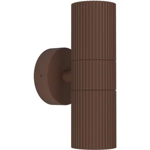 Comparateur de prix : EGLO Tomelloso Wandlamp Buiten - GU10 - 20 cm - Donkerbruin