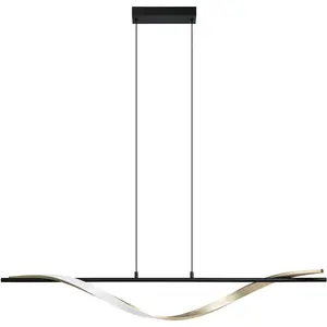 EGLO Conaprato Hanglamp - LED - Zwart, Goud, Wit