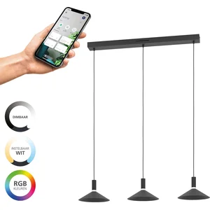 Comparateur de prix : EGLO connect.z Conomavilla-Z Smart Hanglamp - LED - 92 cm - Zwart/Wit ...