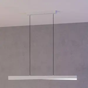EGLO connect.z Bolognano-Z Smart Hanglamp - LED - 117 cm - Grijs/Wit - Instelbaar RGB & wit licht - Dimbaar - Zigbee