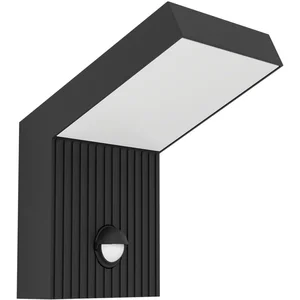 EGLO Grottazzolina Wandlamp Buiten - Sensor - LED - 17.5 cm - Zwart/Me...