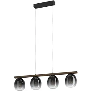 EGLO Filago Hanglamp - E27 - 88 cm - Zwart/BruinVendu parbol