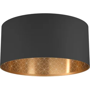 EGLO Zaragoza Plafondlamp - E27 - Ø 47,5 cm - Zwart/Goud