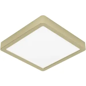 EGLO Fueva 5 Opbouwlamp - LED - 21 cm - Geelkoper/Wit pas cher