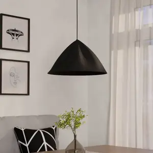 Comparateur de prix : EGLO Podere Hanglamp - E27 - Ø 42,5 cm - Zwart - Staal