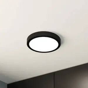 EGLO Fueva 5 Plafonnière - LED - 21 cm - Zwart