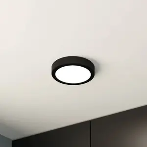 Eglo Badkamer lamp Fueva 5 IP44 - Zwart - Ø 16cm pas cher
