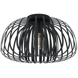 EGLO Encinitos 1 Plafondlamp - E27 - Ø 45 cm - Zwart pas cher