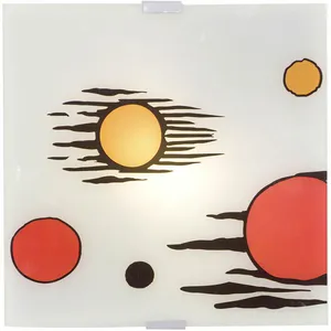 Plafonnier de haute qualité 2 x E14 éclairage mural lampe en verre Egl...