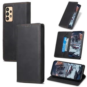 RASENA Etui Samsung Galaxy A13-M13 5G-A04S 6.6Flip Cuir PU  Étui en Cu...