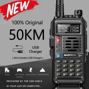 ROKOO Xingfu-81f6f4 2021 UV-S9 Plus Puissant Talkie-walkie Radio Émetteur-Récepteur 10W 50 KM Longue Portée Portable Pour black Euro -XVendu parcdiscount