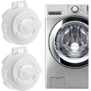 A 4 Pièces Machine à Laver Bouton Couvercle De Sécurité Bébé Appuyant Sur Des Interrupteurs De Preuve Bouton De Démarrage - Ccykxa pas cher