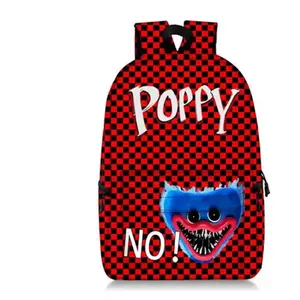 Sac à dos Poppy Playtime pour Enfants Cadeaux pour Garçon (SD1546) 28*14*47 cm Rouge