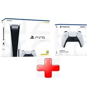 Sony Playstation 5 Edition Standard avec lecteur + 2 eme manette pas cher