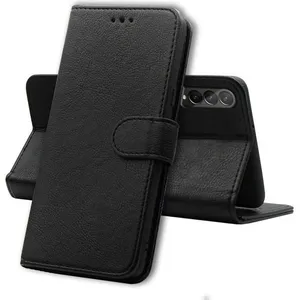 CEKA TECH Coque pour Samsung Galaxy Z Fold 4 5G - Portefeuille Rabat Clapet Aimanté - Noir pas cher