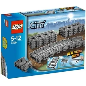 Jeu de construction - LEGO - 7499 - Rails flexibles - 24 pièces - Dès ... pas cher