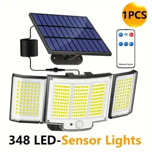IKODM Lampe Solaire Extérieur Détecteur de Mouvement, [3 Modes/348LED]... pas cher