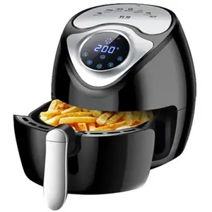 SHTEPIME Friteuse à Air sans Huile 2.6L,1300W, Minuterie,Écran Tactile Température Réglable, Airfryer, Maintien au Chaud,Noir pas cher