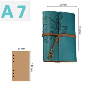 Cahier spirale bureau 200 pages carnet A7 ligné (96*144mm) - bleu foncé pas cher