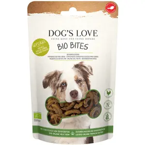 150g Dog's Love Bio Bites avec volaille bio friandises pour chiens pas cher