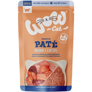WOW.Pet WOW Cat Adult 12 x 125 g pour chat - poulet, saumon pas cher