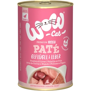 Comparateur de prix : WOW Cat Junior 6 x 400 g pour chaton - volaille, foie