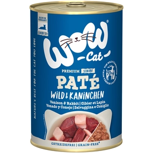 Comparateur de prix : WOW Cat Senior 6 x 400 g pour chat - gibier, lapin
