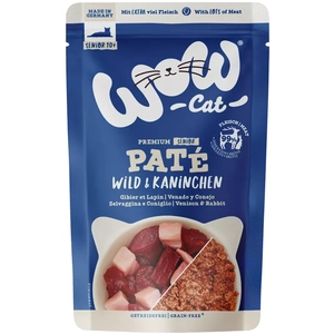 WOW.Pet WOW Cat Senior Paté 12 x 125 g pour chat - gibier, lapin pas cher