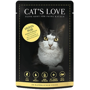 Cat's Love 12 x 85 g pour chat - pur poulet pas cher
