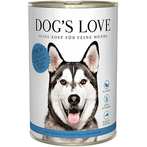 Dog´s Love 6x 400g de nourriture pour chien adulte au poisson humide pas cher