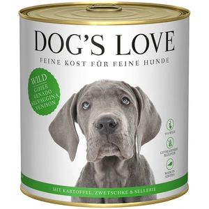 6x 800g de nourriture pour chien Dog's Love Adult Wild humide pas cher