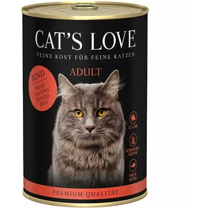 Cat's Love 6 x 400 g pour chat - pur boeuf pas cher