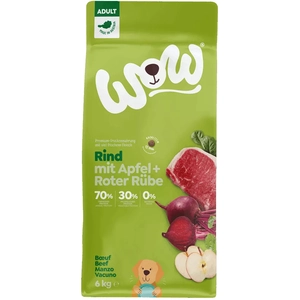 WOW.Pet WOW Adult Graanvrij Rund met Appel en Rode Biet 6 kg - Hond pas cher