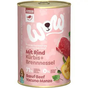 WOW.Pet WOW! Junior hondenvoer - blik - rund - 6 x 400 g pas cher