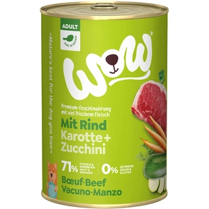 WOW.Pet 6x 400g WOW Adult boeuf nourriture pour chien humide pas cher