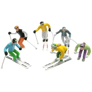 1:32 Jaegerndorfer 54400 Figuren staand met Ski - 6 stuks Kabelbaan ac... pas cher