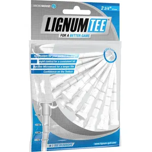 Longridge lignum lot de 12 tees blanc 72 mmVendu parbol